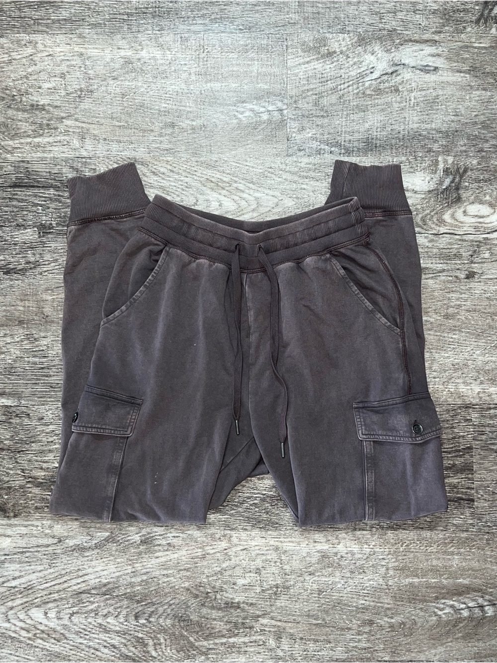 Aerie Deep Purple Cargo Lounge Jogger Sweatpants Women’s Size Small